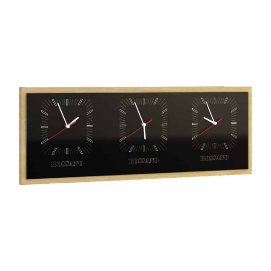 ROSSANO horizontal triple wall clock, 100 cm