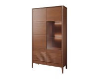 TANGO dual display cabinet with the glass door on the left, 111 cm