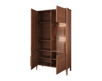 TANGO dual display cabinet with the glass door on the left, 111 cm