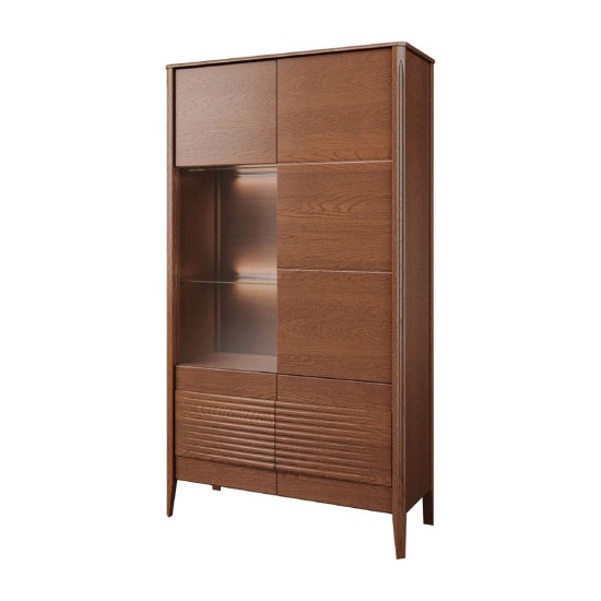 TANGO dual display cabinet with the glass door on the right, 111 cm