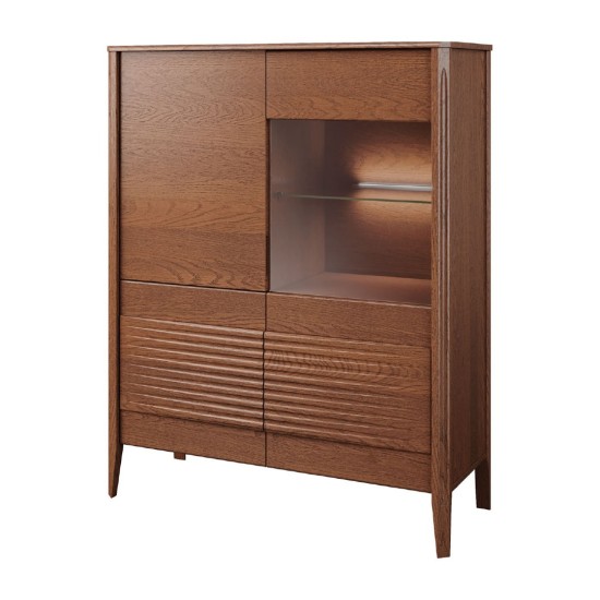TANGO bar cabinet with a display section, left, 111 cm