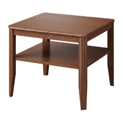 TANGO square coffee table with a shelf, 60 cm