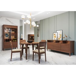 TANGO VIVA round extending dining table, 100 to 200 cm