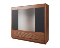 TANGO wardrobe with a mirror and fabric fronts, 239 cm TANGO wardrobe with a mirror and fabric fronts, 239 cm