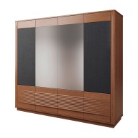 TANGO wardrobe with a mirror and fabric fronts, 239 cm