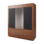 TANGO wardrobe with a mirror and fabric fronts, 180 cm