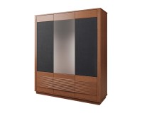 TANGO wardrobe with a mirror and fabric fronts, 180 cm