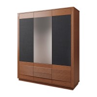 TANGO wardrobe with a mirror and fabric fronts, 180 cm