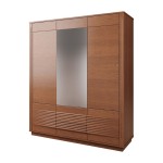 TANGO wardrobe with a mirror and oak fronts, 180 cm