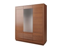 TANGO wardrobe with a mirror and oak fronts, 180 cm