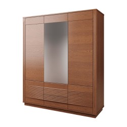 TANGO wardrobe with a mirror and oak fronts, 180 cm