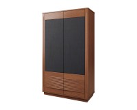 TANGO wardrobe with fabric fronts, 121 cm