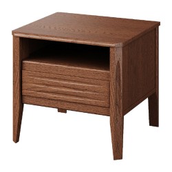 TANGO bedside table with an open niche and a drawer, 50 cm