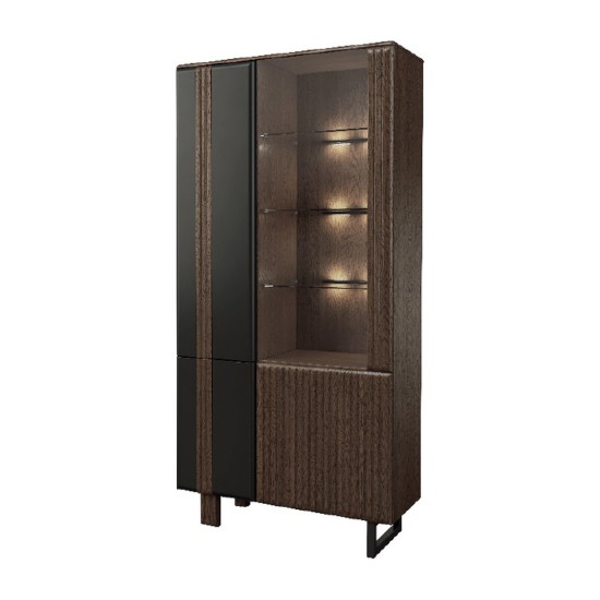 ISLA dual display cabinet with lighting, left, 102 cm