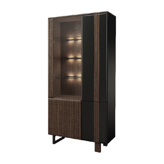 ISLA dual display cabinet with lighting, right, 102 cm