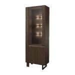 ISLA single display cabinet with lighting, left, 72 cm