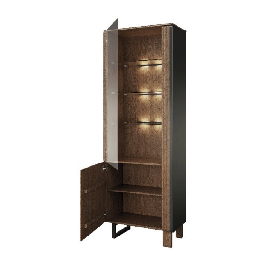 ISLA single display cabinet with lighting, right, 72 cm