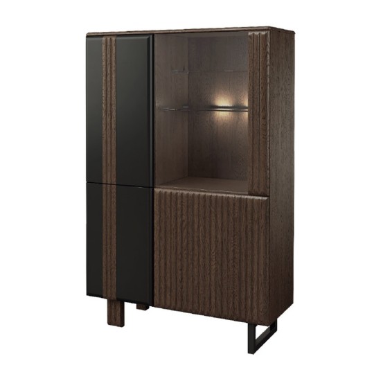 ISLA bar cabinet with lighting, left, 102 cm