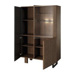 ISLA bar cabinet with lighting, left, 102 cm