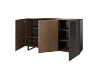 ISLA tall chest with three doors, right, 182 cm