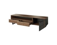 ISLA TV unit with two drawers and an open niche, right, 182 cm
