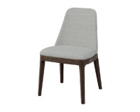 FAROS chair with a tall upholstered back