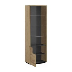 MAGANDA single display cabinet with lighting, left, 63 cm