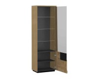 MAGANDA single display cabinet with lighting, right, 63 cm