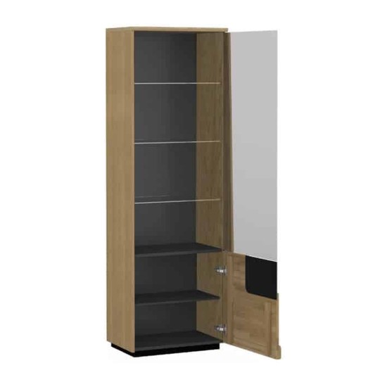MAGANDA single display cabinet with lighting, right, 63 cm