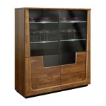 MAGANDA low display cabinet with lighting, 121 cm