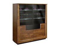 MAGANDA low display cabinet with lighting, 121 cm
