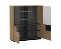 MAGANDA low display cabinet with lighting, 121 cm