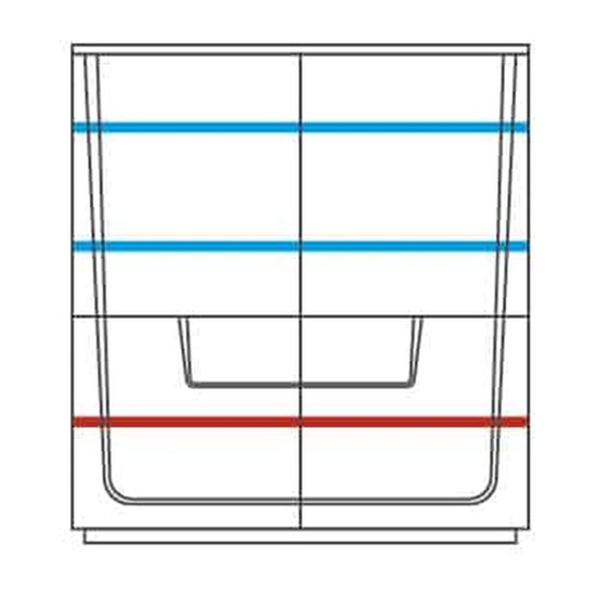 MAGANDA low display cabinet with lighting, 121 cm