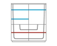 MAGANDA bar cabinet with four doors, 121 cm