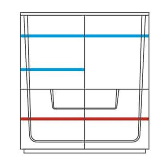 MAGANDA bar cabinet with four doors, 121 cm