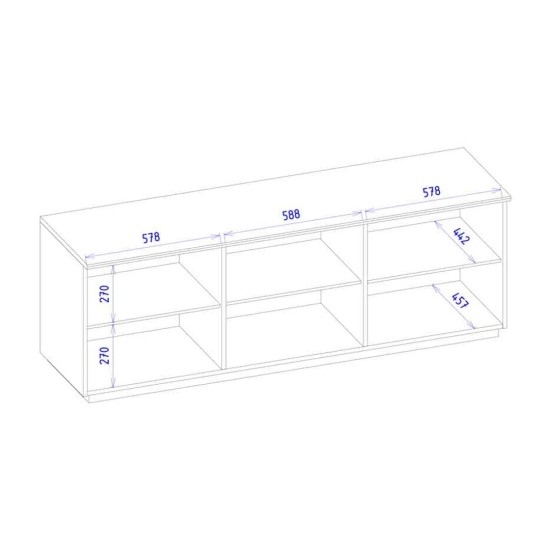 MAGANDA chest with three doors, 182 cm