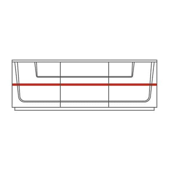 MAGANDA chest with three doors, 182 cm