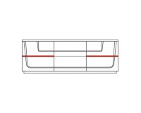 MAGANDA chest with three drawers, 182 cm