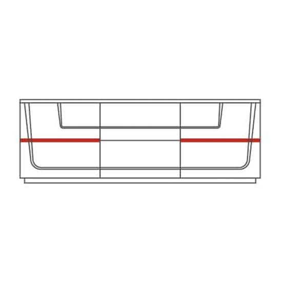 MAGANDA chest with three drawers, 182 cm