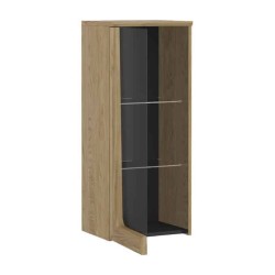 MAGANDA wall display cabinet with lighting, left, 43 cm