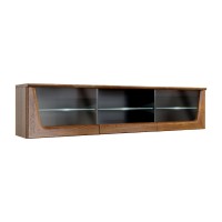MAGANDA wall display cabinet with lighting, 182 cm