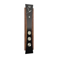 MAGANDA wall weather station with a clock, 100 cm