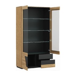 SMART double display cabinet with lighting, left, 102 cm