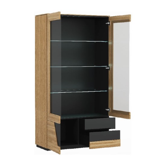 SMART double display cabinet with lighting, left, 102 cm