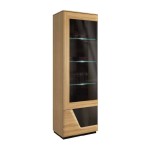 SMART single display cabinet with lighting, left, 61 cm