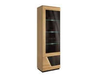 SMART single display cabinet with lighting, left, 61 cm