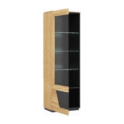 SMART single display cabinet with lighting, left, 61 cm