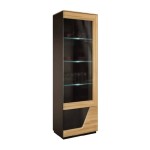 SMART single display cabinet with lighting, right, 61 cm