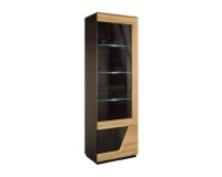 SMART single display cabinet with lighting, right, 61 cm