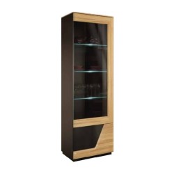 SMART single display cabinet with lighting, right, 61 cm